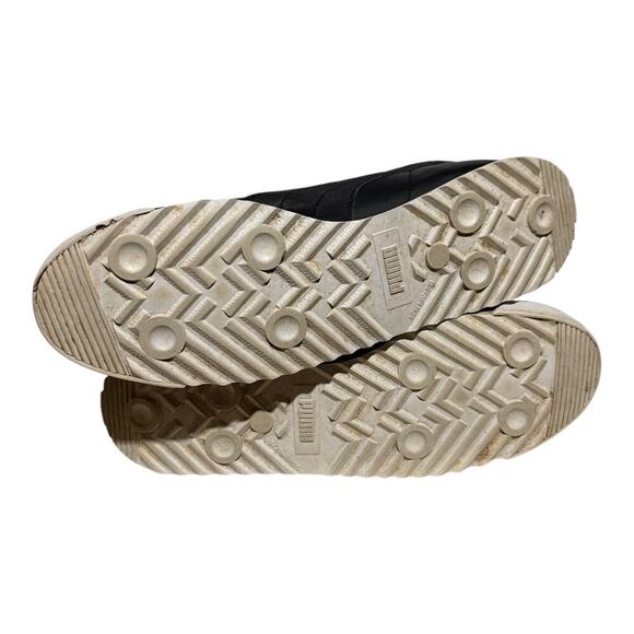 Puma BMW Motorsport Roma Men's 10.5 Black Leather Driving Shoes Sneakers - Picture 8 of 8